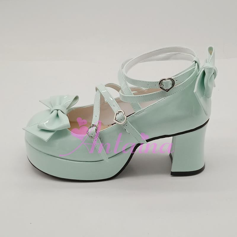 Lolita Bow Strap Shoes, Multicolors - image 30