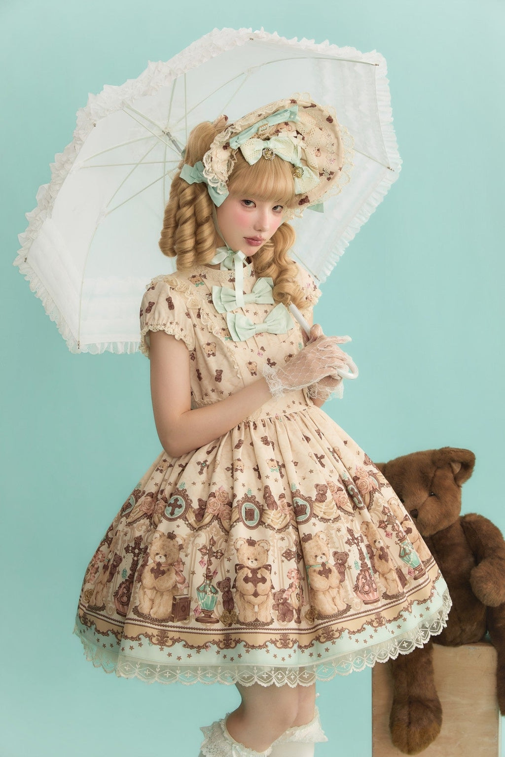 Cross Bear Sweet Vintage Original Lolita JSK and OP Dress Series and Accessories - image 4
