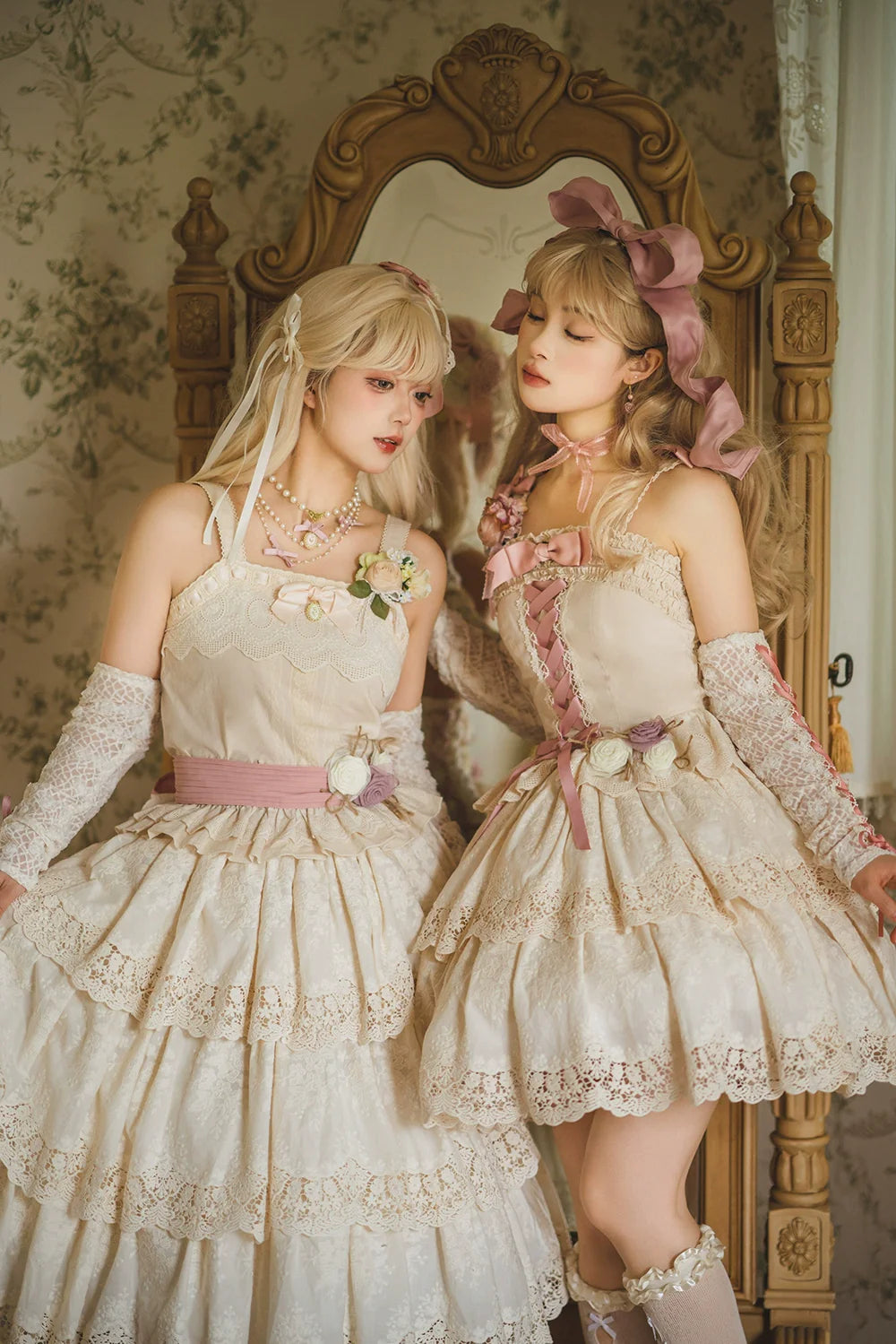 Forest Waltz - Classic Lolita Tiered Skirt Multi-layer Embroidered SK - image 2