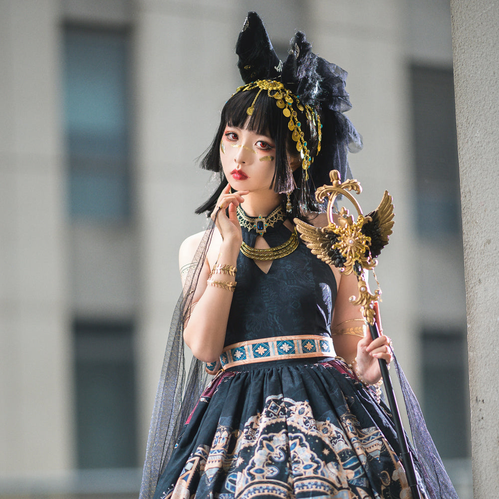 Dusk Bester - Egyptian Lolita Brooch Waistband Shawl - image 5