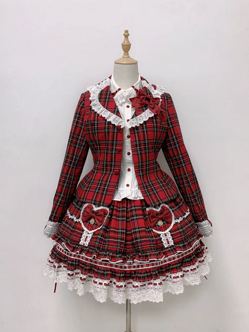 Bunny's Wish - Old School Lolita Coat, Flounce Hem Skirt - image 1