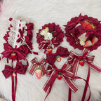 Red Sweet Lolita Headdresses and Strawberry Accessories - image 14