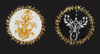 Elegant Lolita Gold Foil Printed Tights - image 22