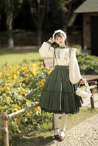 Sunflower Appointment - Oriental Classic Lolita Skirt and Blouse - image 1