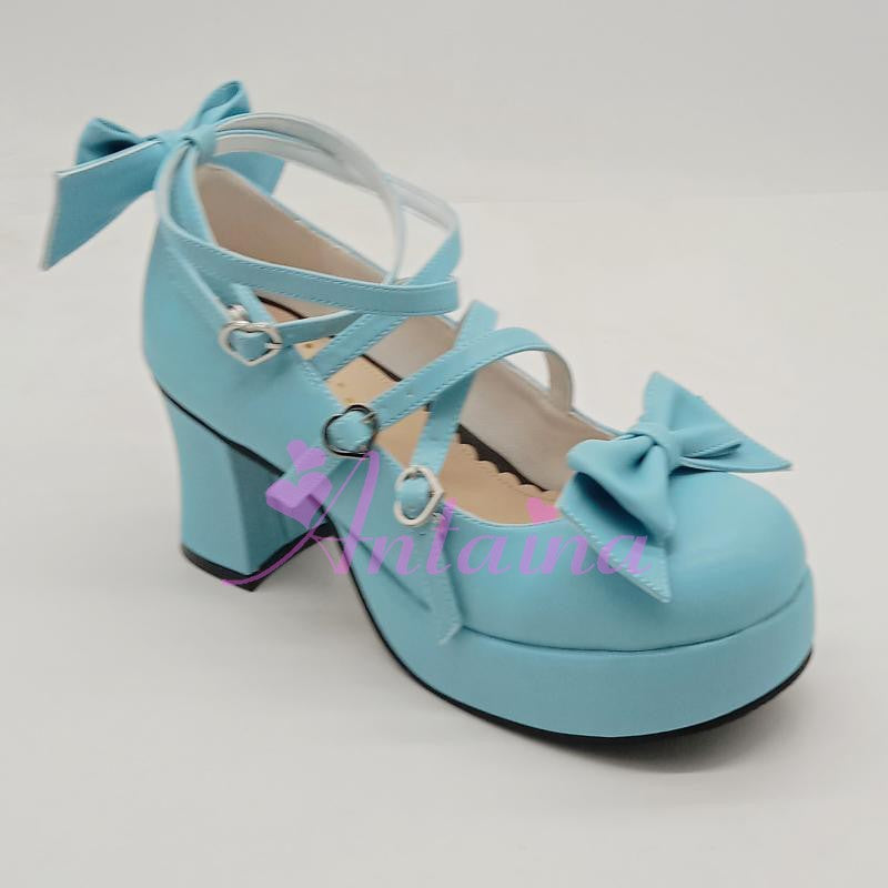 Lolita Bow Strap Shoes, Multicolors - image 36
