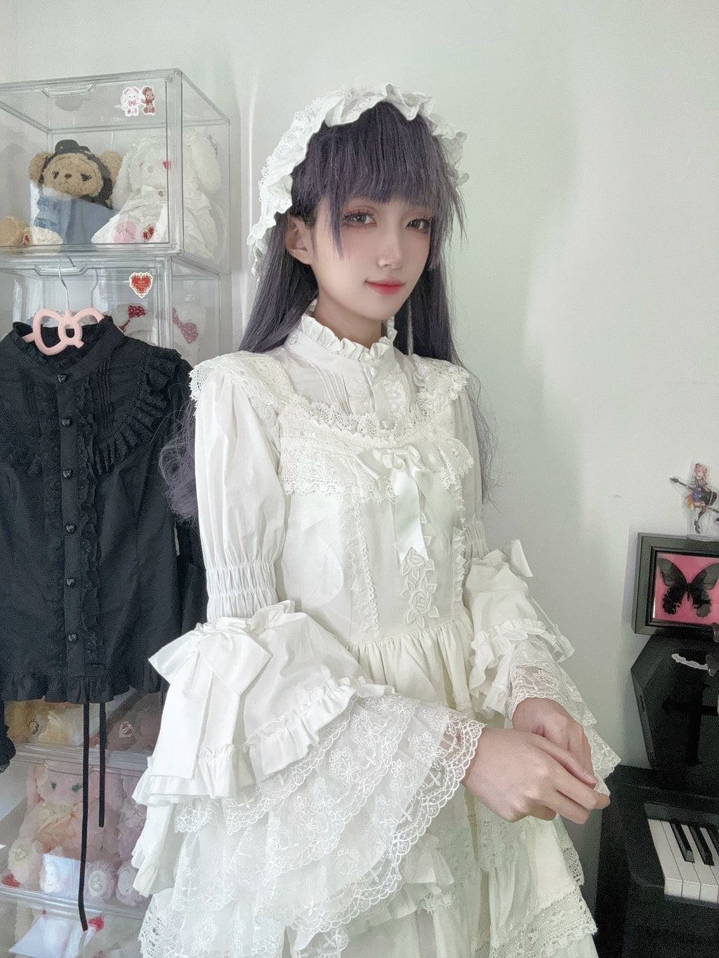Sweet Lolita Blouse Princess Sleeve Shirt Inner Wear - image 10