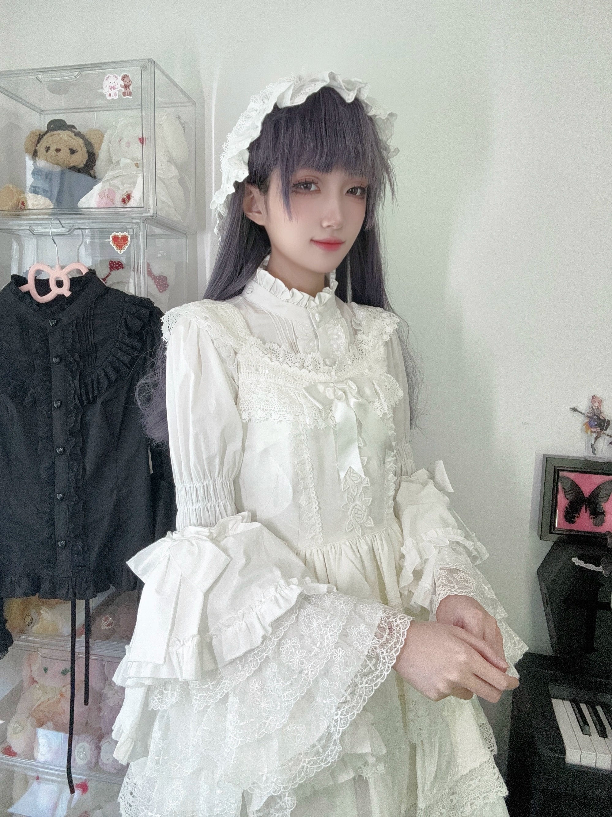 Sweet Lolita Blouse Princess Sleeve Shirt Inner Wear - image 10