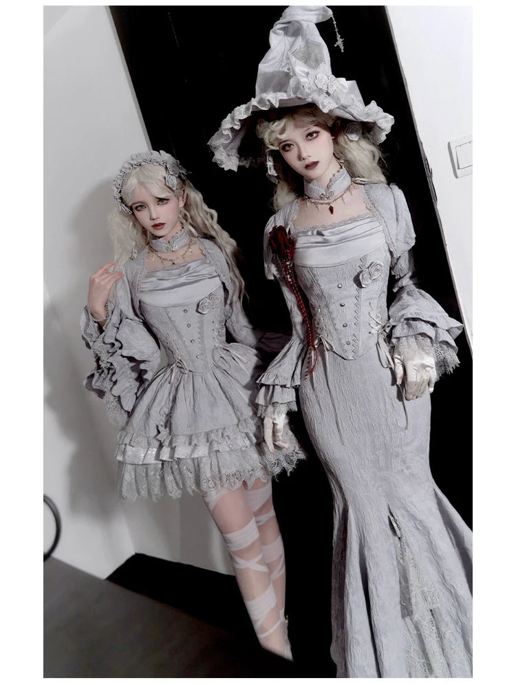 Twilight - Gothic Witch Lolita SK Suit Bodice Mermaid Dress - image 13