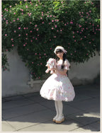 Spring 2025 - Floral Old School Lolita JSK Dress, Lace Trims - image 15