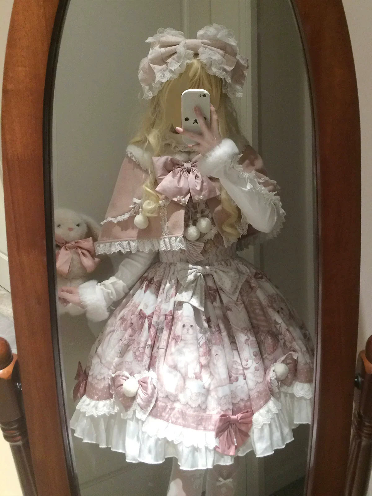 Dessert Catlets - Sweet Lolita JSK, Strawberry And Cat Prints - image 16