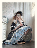 Witch's Banquet - Printed Doll-like Sweet Lolita OP, Apron-like Front and Accessories - image 10