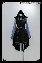 Narrative Rule - Ouji Lolita Shorts Set, Long Vest - image 26