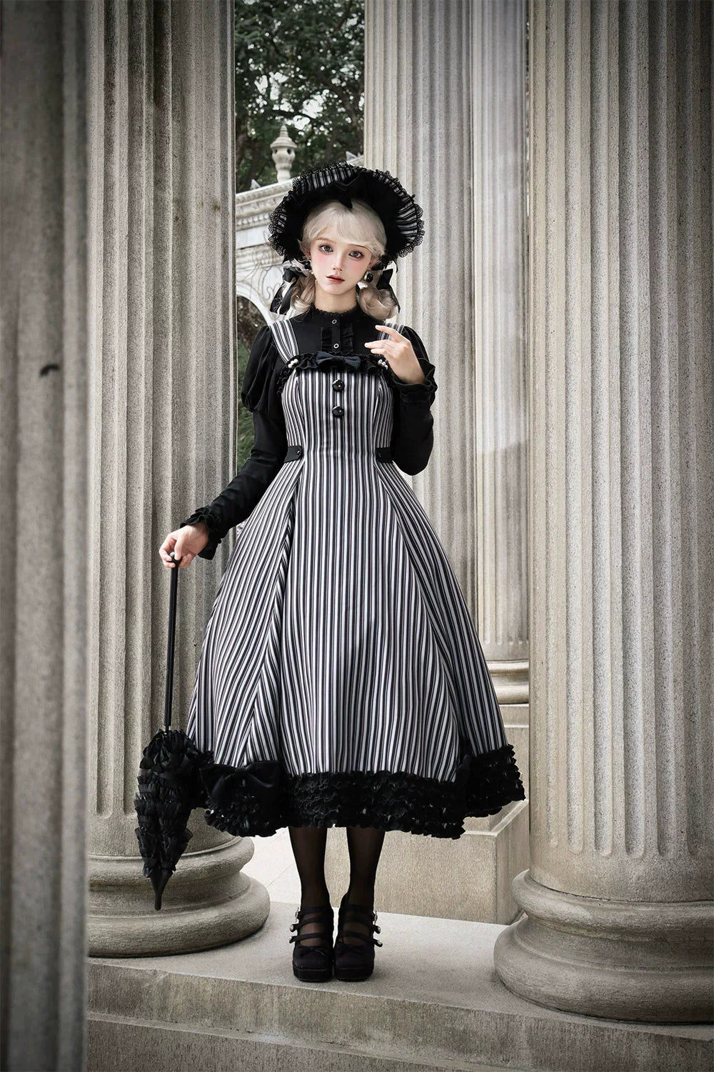 Classic Lolita JSK Customized Stripe Lolita Dress - image 42