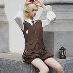 Detective Rabbit Kiri - Ouji Lolita Outfits, Backpack Pants - image 4