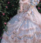 Rose Banquet Wedding Lolita OP Dress, Chiffon Tea Party Style - image 5