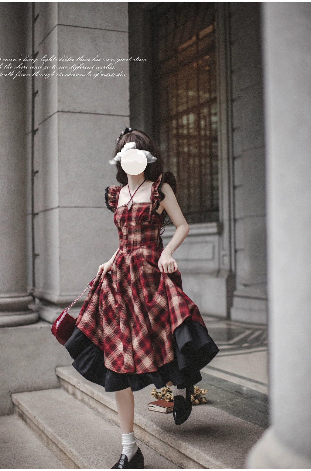 Madeleine - Classic Lolita JSK Suit Black Lolita Blouse and Coat - image 9