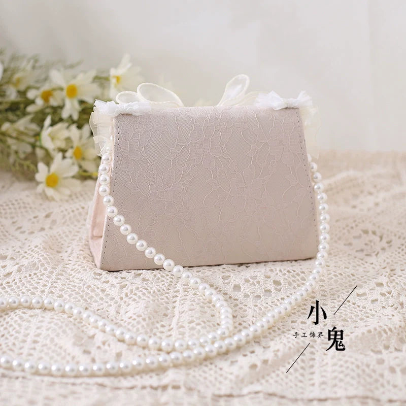 Elegant Lolita Handbag Ivory Tea Party Lolita Bag - image 11