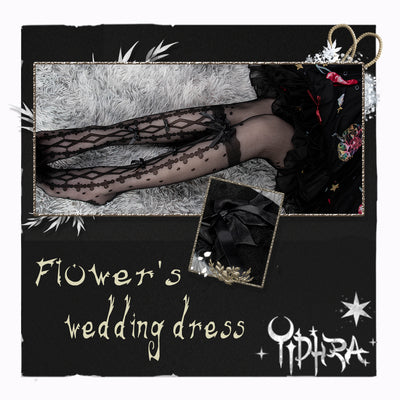 Wedding Night Butterfly - Kawaii Lolita Summer Tights - image 16