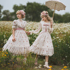 Woody Rose - Elegant Floral Lolita JSK Dress - image 1