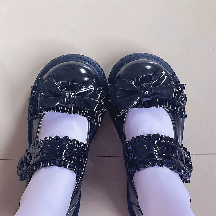 Cute Bow Candy-Colored Lolita Flat Shoes - image 10