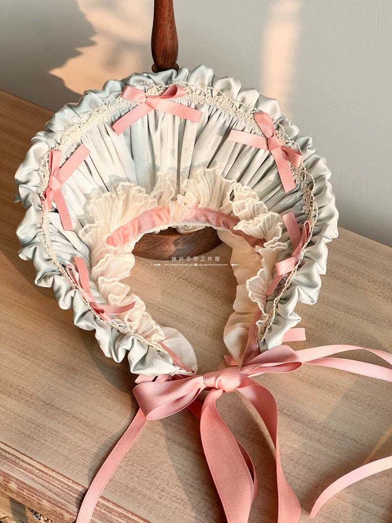Elegant Lolita Bonnet Black Ribbon BNT - image 14