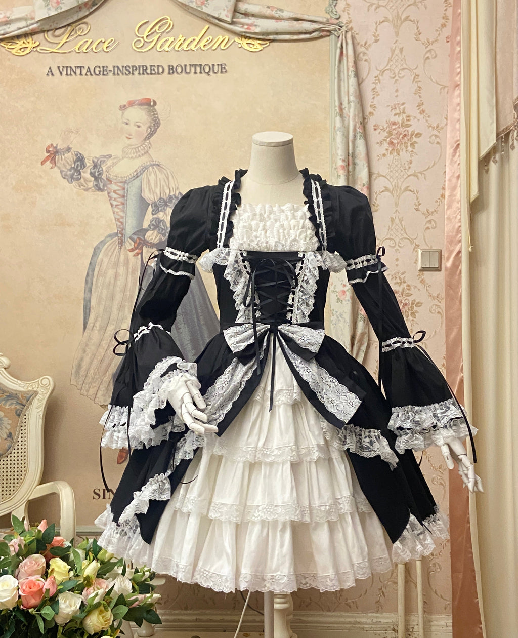 Miss Rella - Old School Lolita OP Dress, Front Opening - image 1