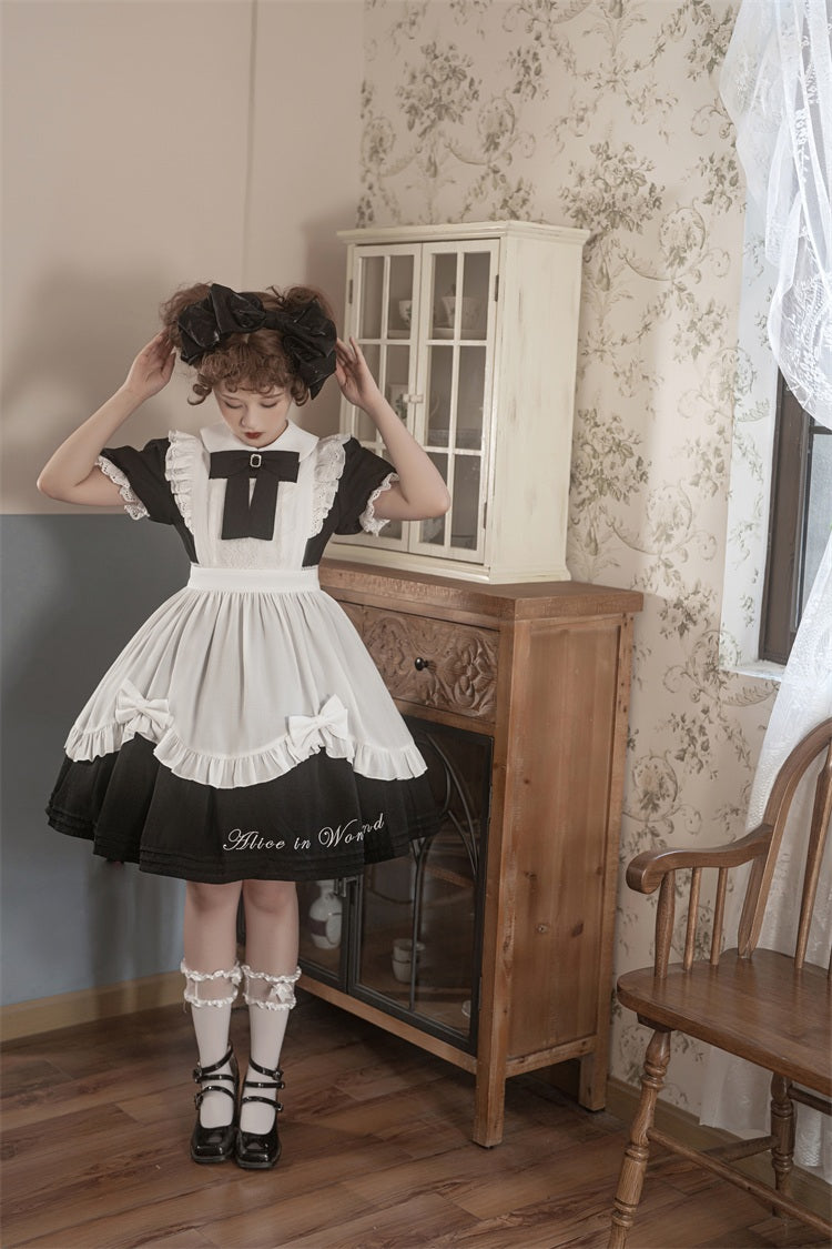 Sweet Alice - Short Sleeves Maid Lolita OP - image 14