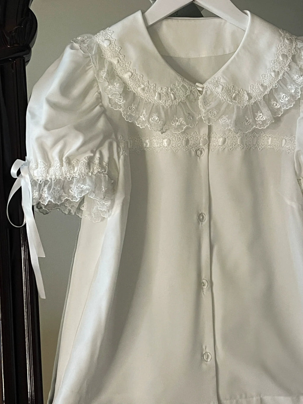 Love Descends - Wedding Lolita JSK Dress, White Blouse and Accessories - image 35