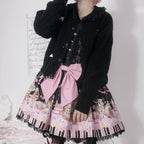 Hollow Out Long Sleeve Lolita Cardigan Multicolors - image 9
