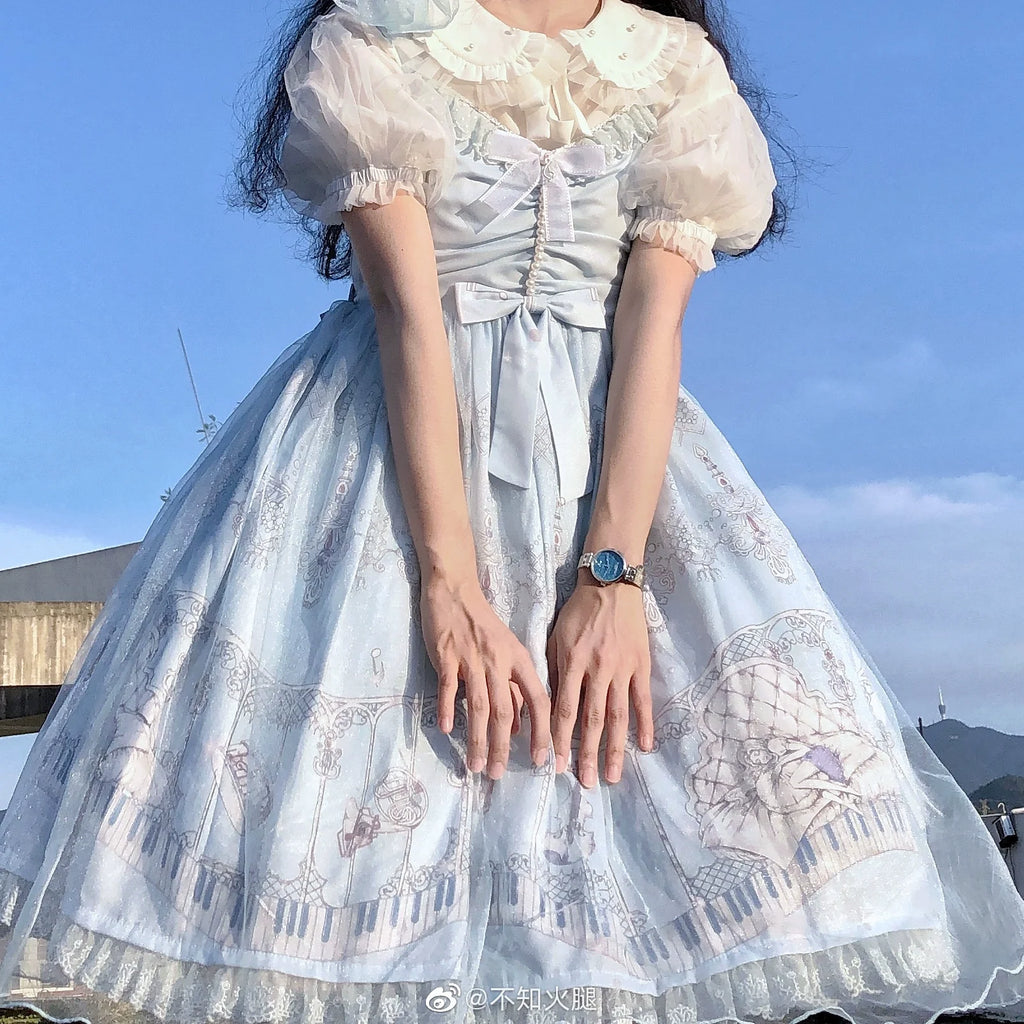 Elegant Lolita JSK Dream Symphony Instrument Fairy Dress - image 9