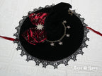 Polar Night Sky - Halloween Gorgeous Gilding Lolita Witch Hat - image 17