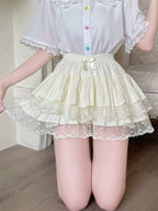 Sweet Lolita Cotton Bloomers, Lace Polka Dot Hem - image 16