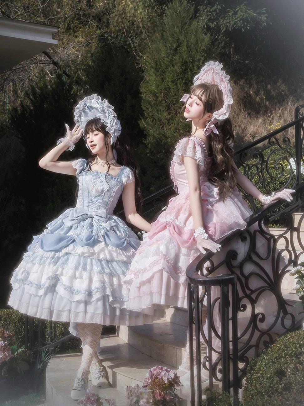 Wedding Poem Lolita JSK, Train and Bonnet Set - image 6