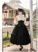 Blake - Boning Gothic Lolita Mermaid Skirt, Lifted-hem SK and Accessories - image 18