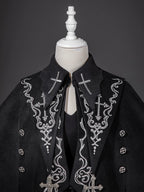 Nightfall - Ouji Lolita Outfit, Bat Wing Shaped Cape - image 5