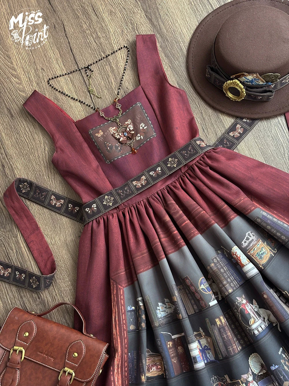 German Bookshelf - Classic Lolita Printed JSK Dress - image 53