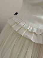 Letter from London White Newspaper Print Classic Lolita JSK Dress - image 4