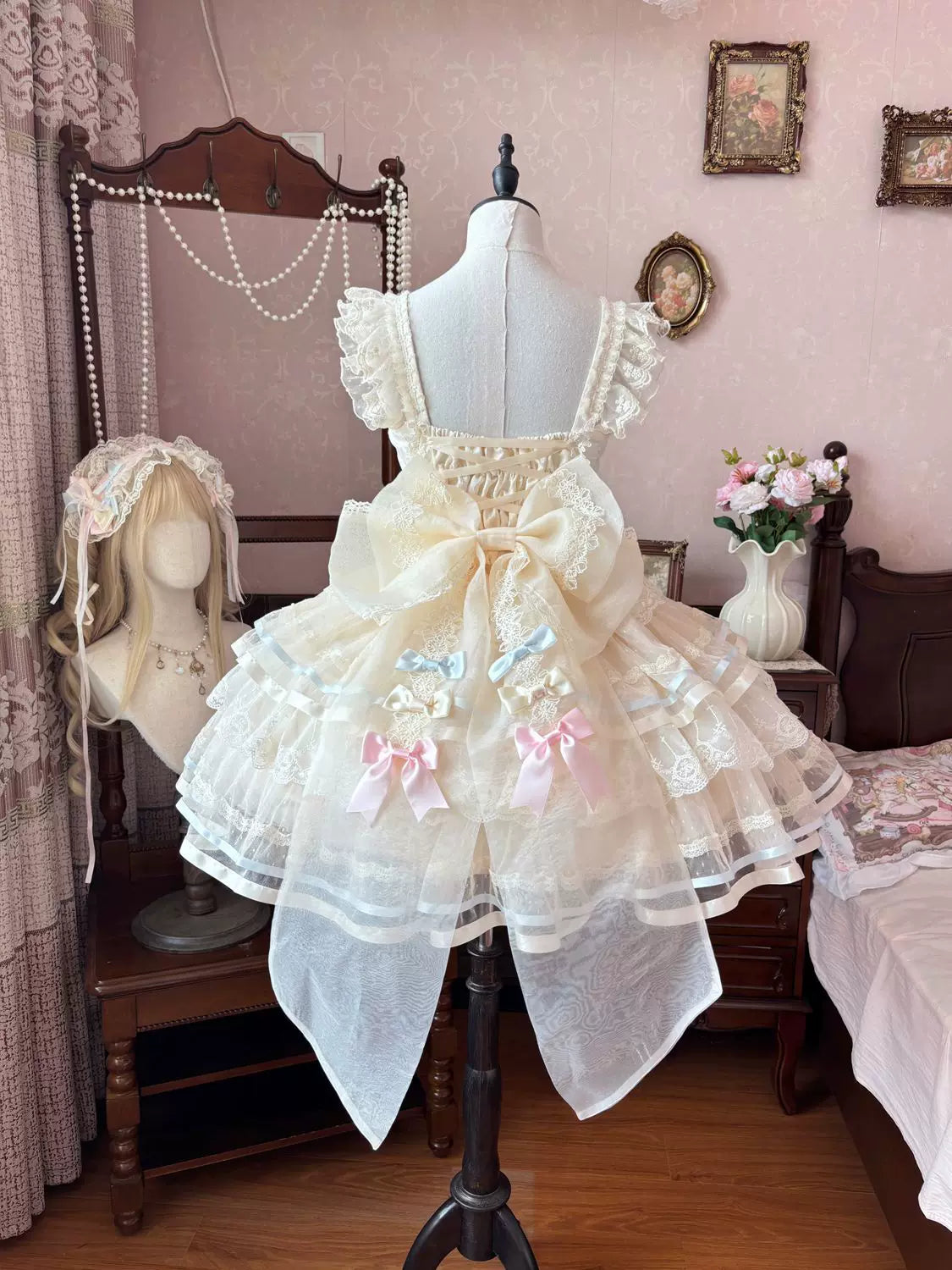 Butterfly Ballet - Sweet Lolita JSK Dress, Layered Tulle Hem - image 19