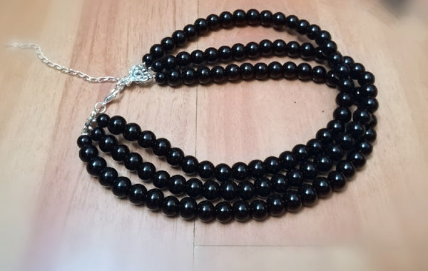 Hepburn Time - Retro Elegant Tiered Pearl Choker - image 7