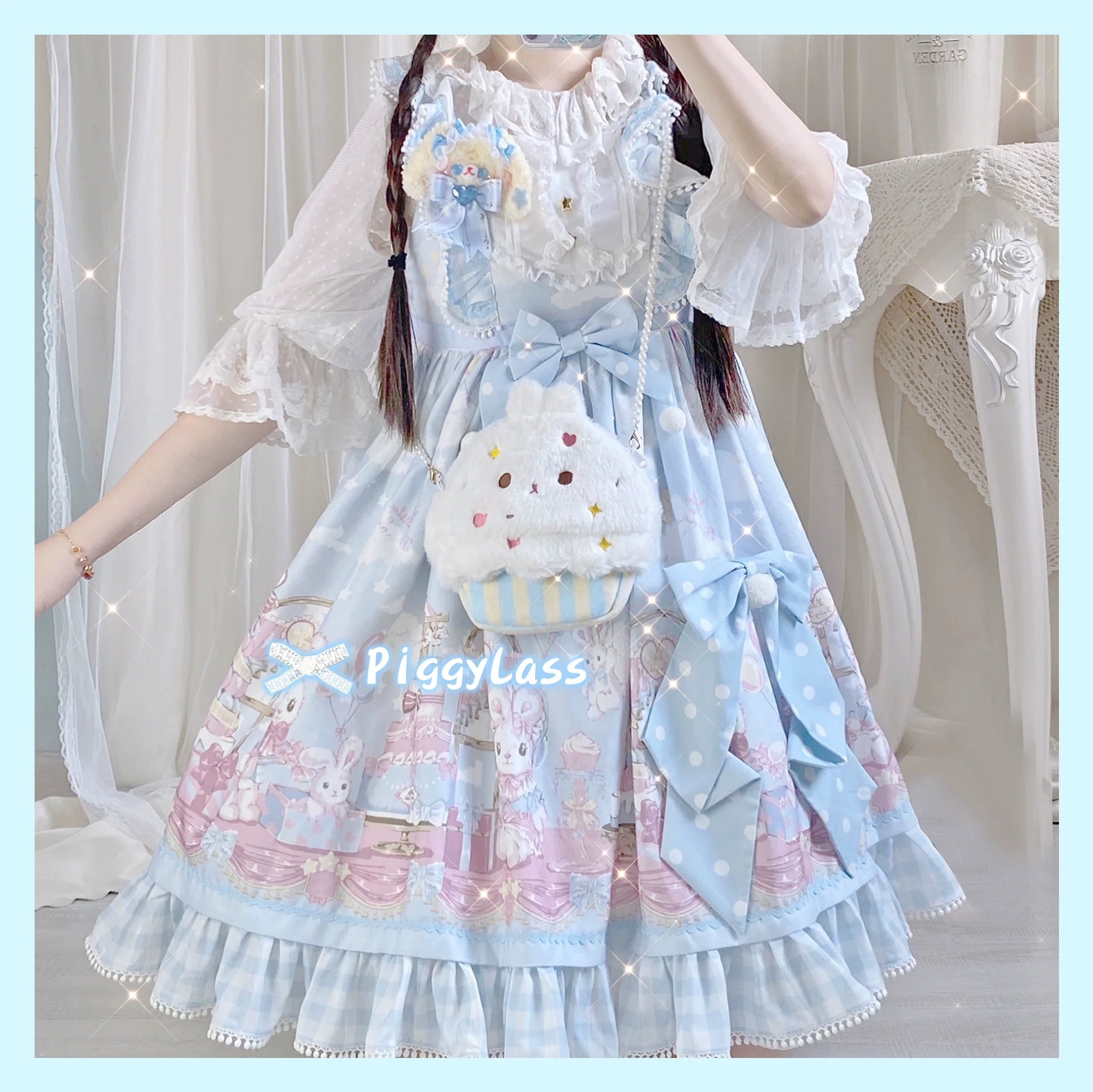 Cute Plush Lolita Bag Rabbit Cake Bag - image 4