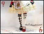 Daily Lolita Cotton Asymmetric Print Socks - image 30