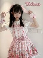 Rabbit Berry Gift Box - Sweet Lolita Salopette and Dress Set - image 28