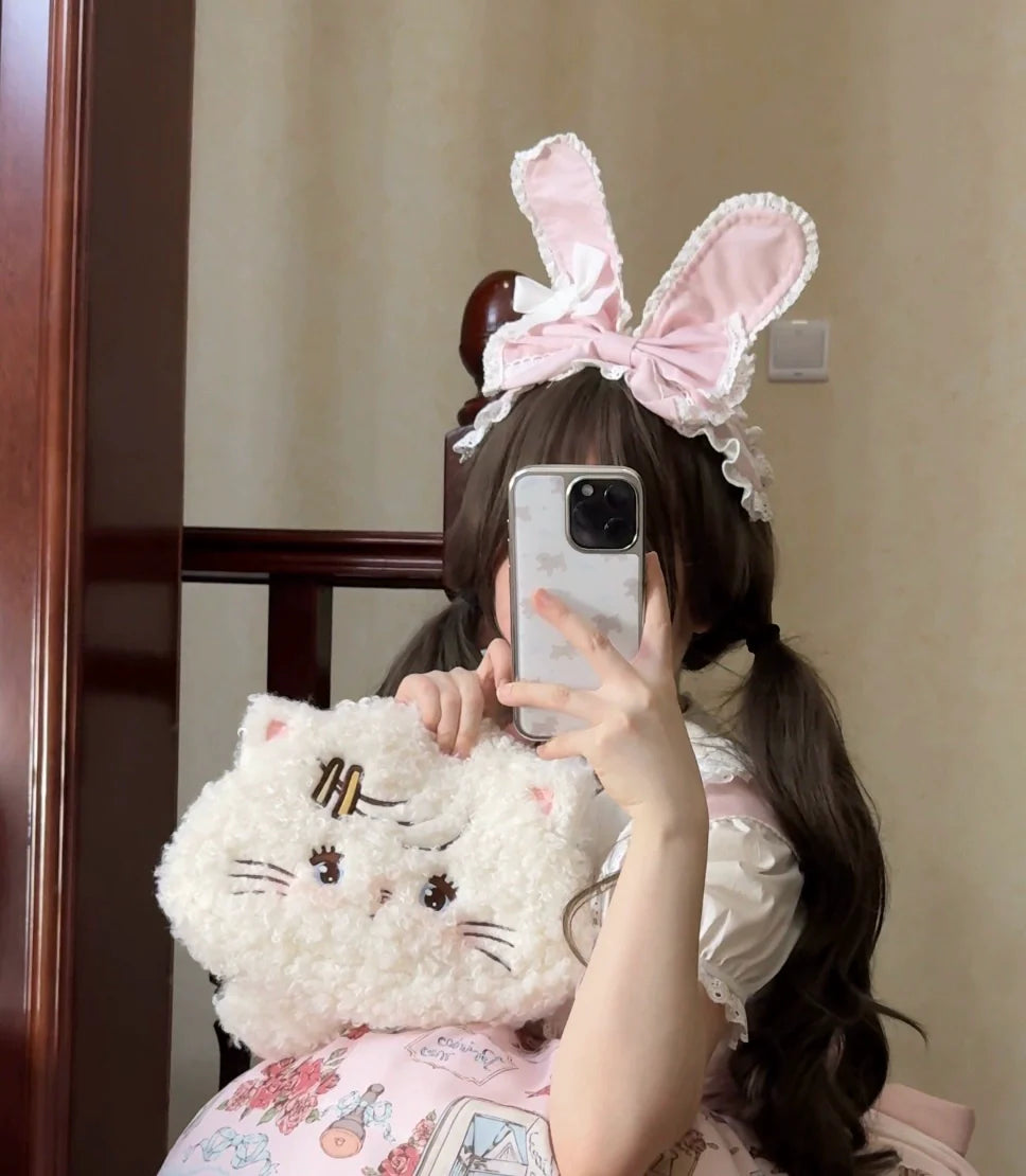 Rabbit Collection Box - Bunny Print Kawaii Lolita JSK Dress, 3 Colors - image 42