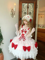 Floral Dream Isle - Sweet Lolita Doll-like JSK Dress, Bows & Lace - image 26