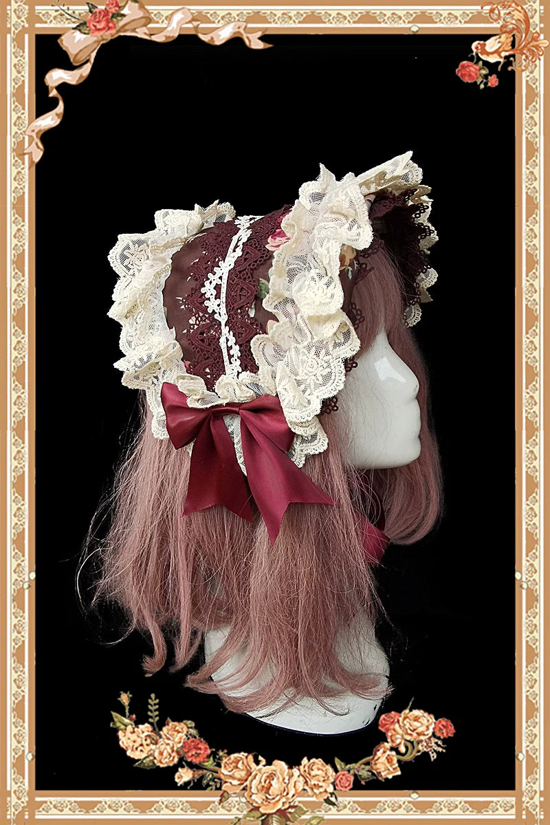 Sweet Lolita Accessories Bonnet KC Socks Beret - image 6