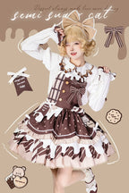 Chocolate Milk Pie - Sweet Lolita JSK Dress Summer Salopette - image 1