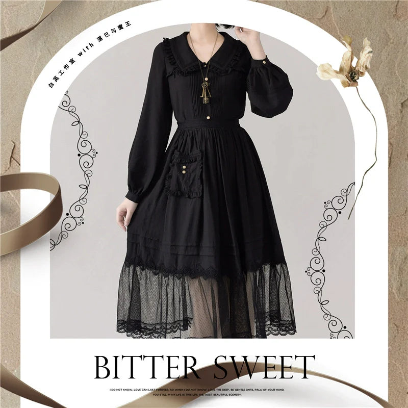 Elegant Lolita Shirt and Midi Skirt Options - image 11