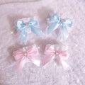 Sweet Lolita Lace Heart Bow Cuffs - image 2