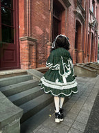 Plaid Petal Bunny - Old School Lolita Plaid OP Dress, Petal-shaped Hem - image 56