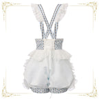 Immortal Bunny's Invitation - High-Waist Ouji Lolita Lantern Shorts, Detachable Straps - image 6